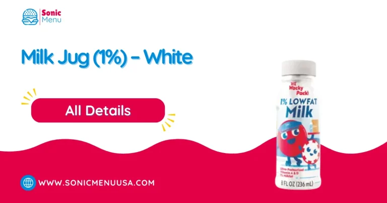 Milk Jug 1% – White