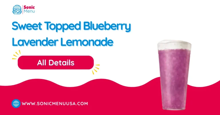 Sweet Topped Blueberry Lavender Lemonade