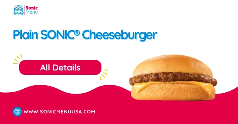 Plain SONIC® Cheeseburger