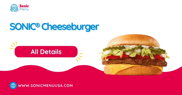 SONIC® Cheeseburger